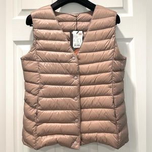Goose down puffer vest